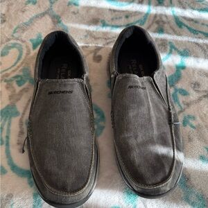 Skechers Men's Charcoal Slip-On Loafers